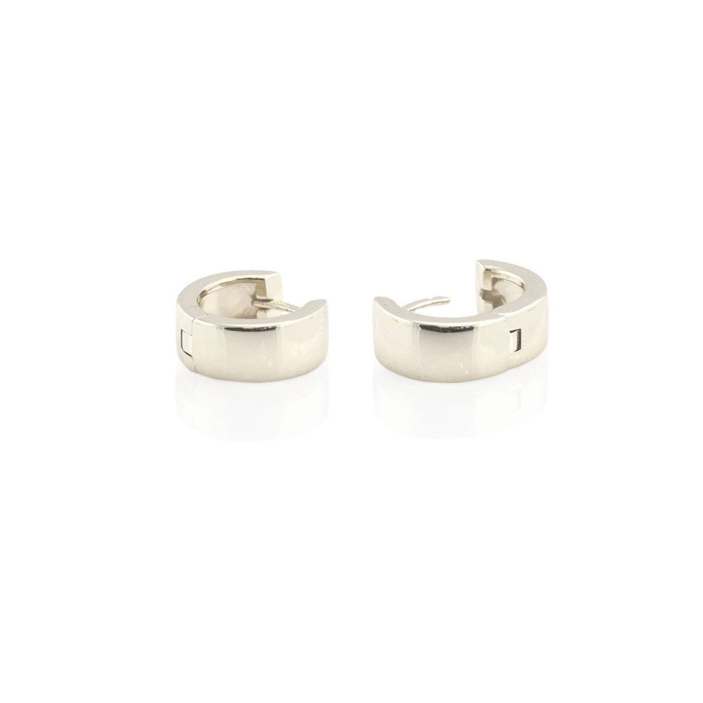 Kris Nations Wide Huggie Hoop Earrings in 18K Gold Vermeil