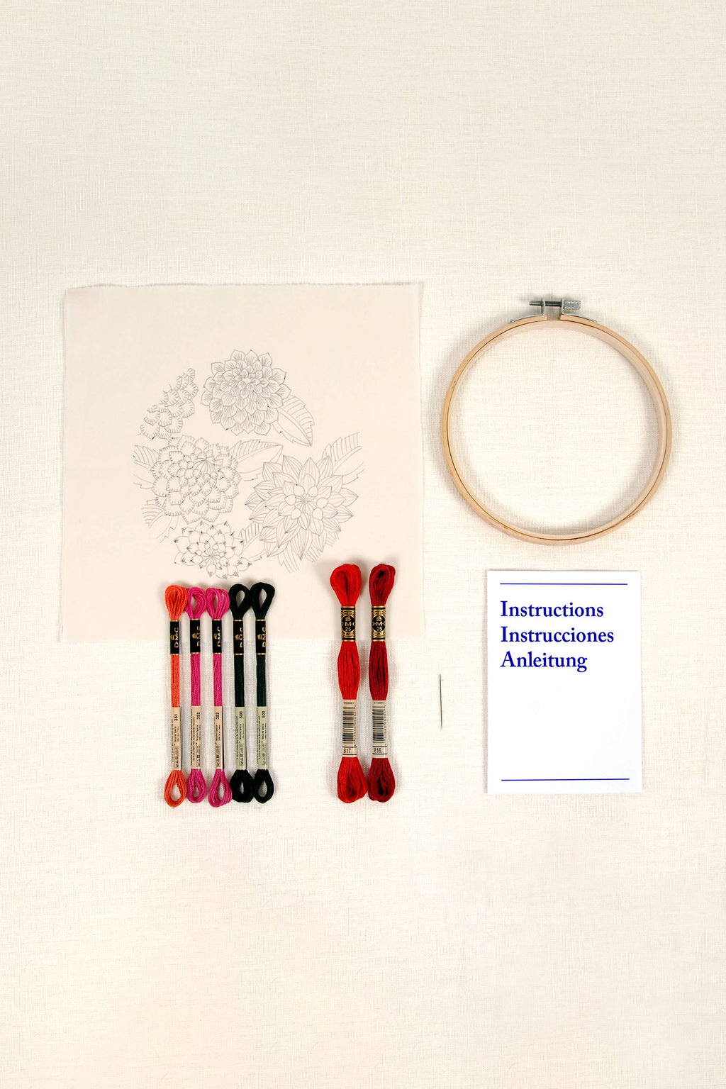 Modern Dahlia Bloom Embroidery Kit by DMC
