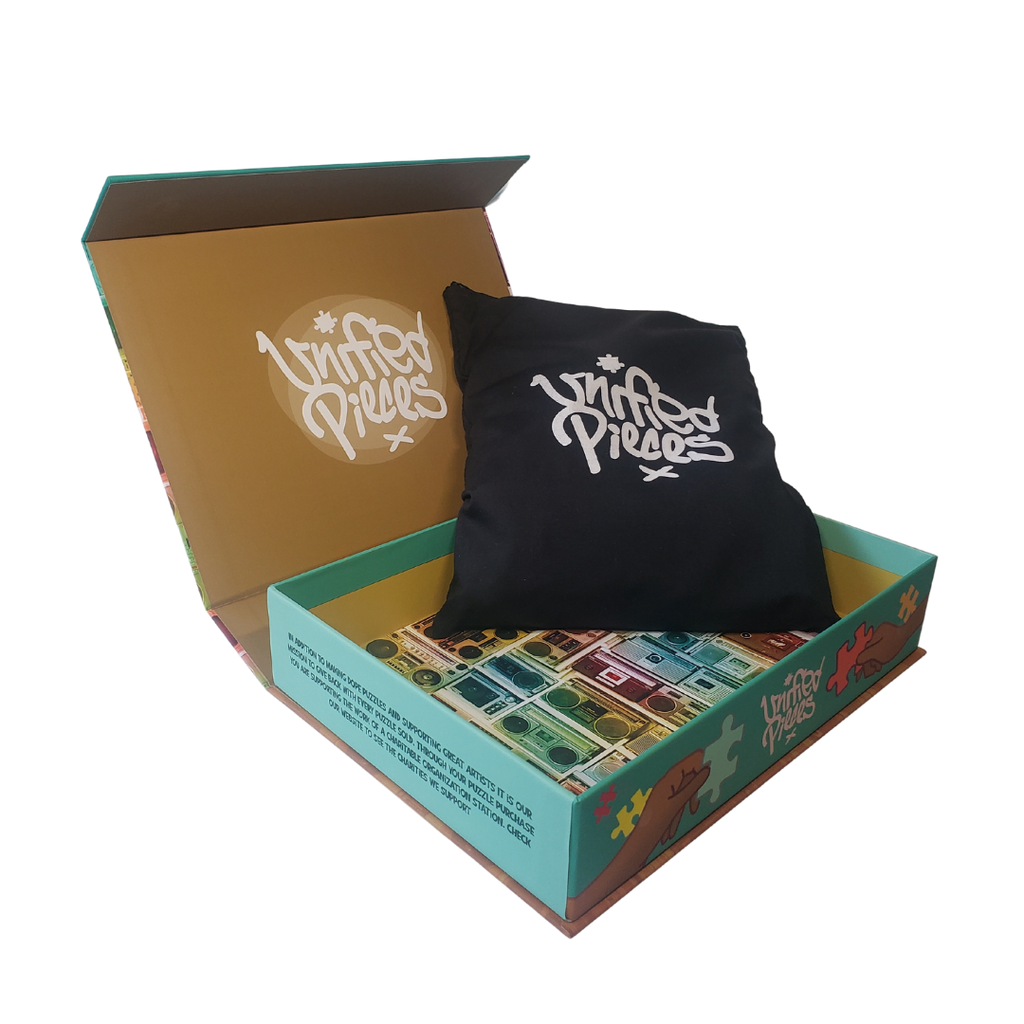 Vintage Boombox 1000 Piece Puzzle by Unified Pieces - DA BOOM