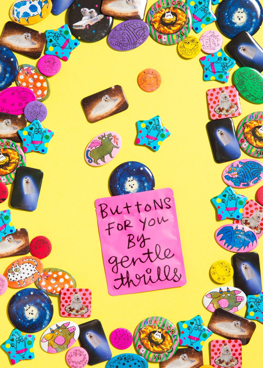 Chaos mode button bag by Gentle Thrills