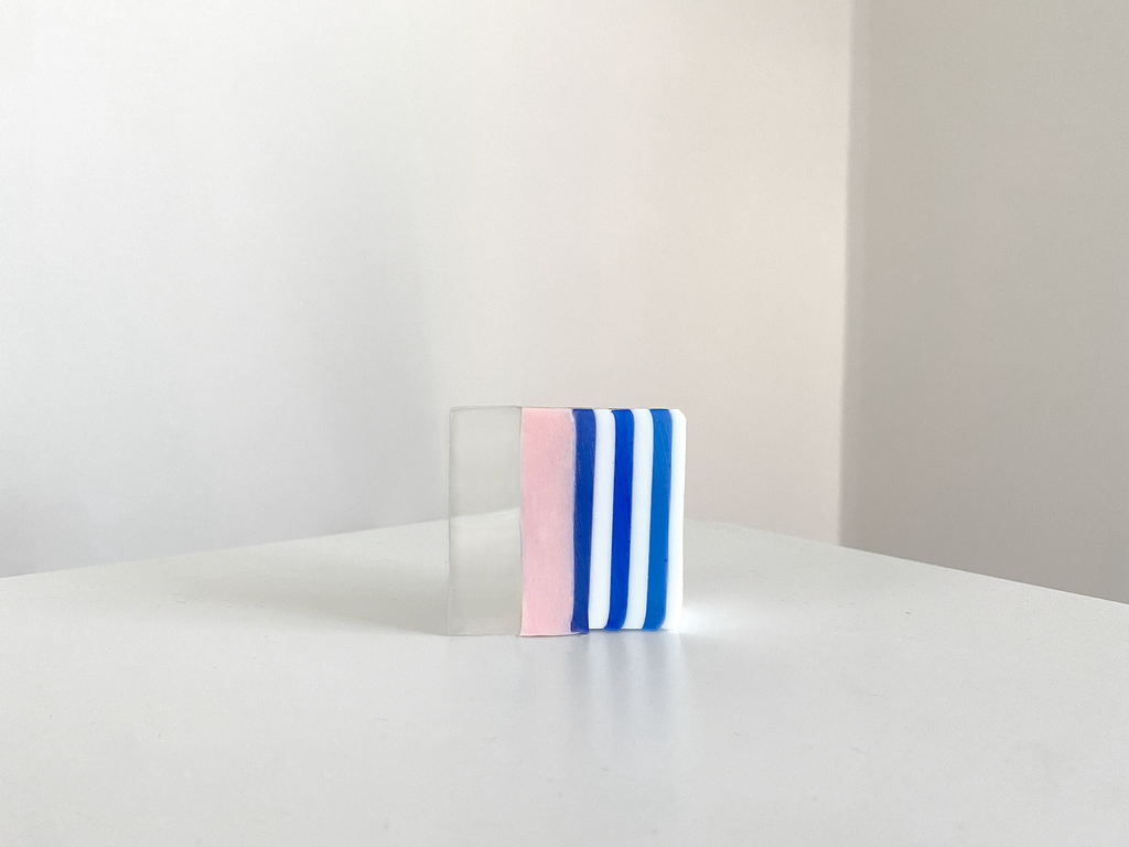 Earth-Friendly Abstract Ecology Pink Soap, Palm Oil Free Soap