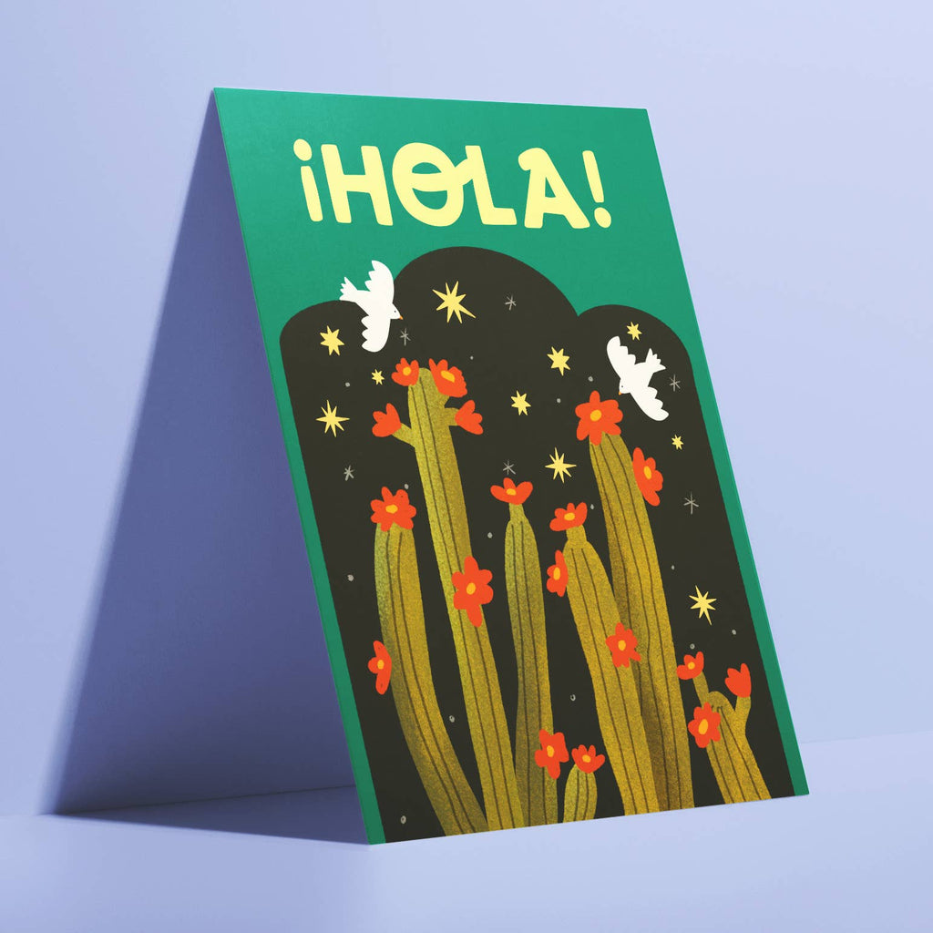 Hola! Greeting Card by Ana Peake