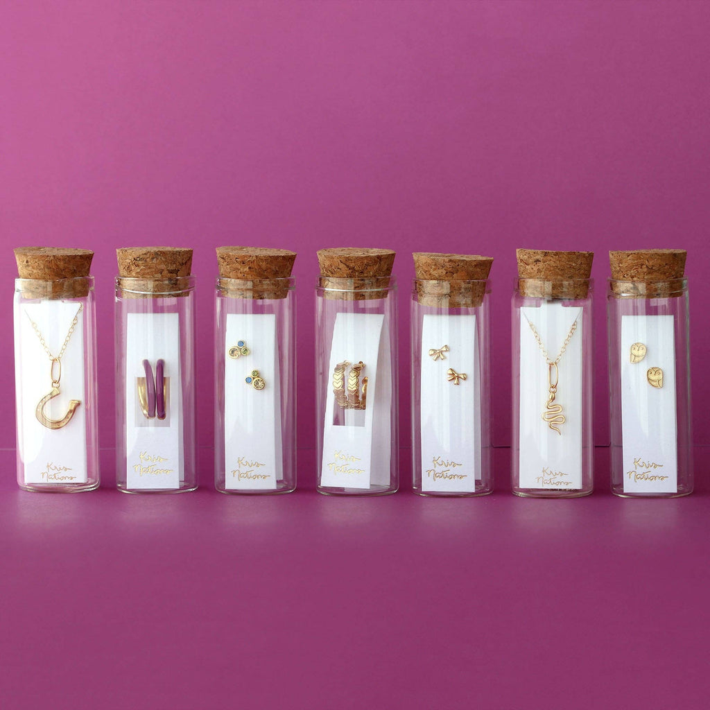 Horseshoe Charm Necklace 18K Gold Vermeil: 16-18 Inches