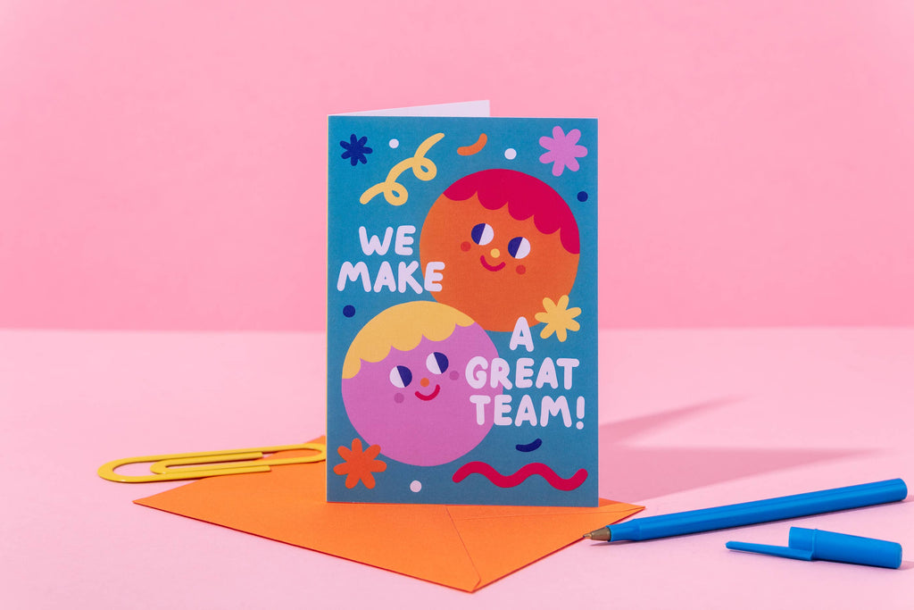 "We Make a Great Team" Greeting Card