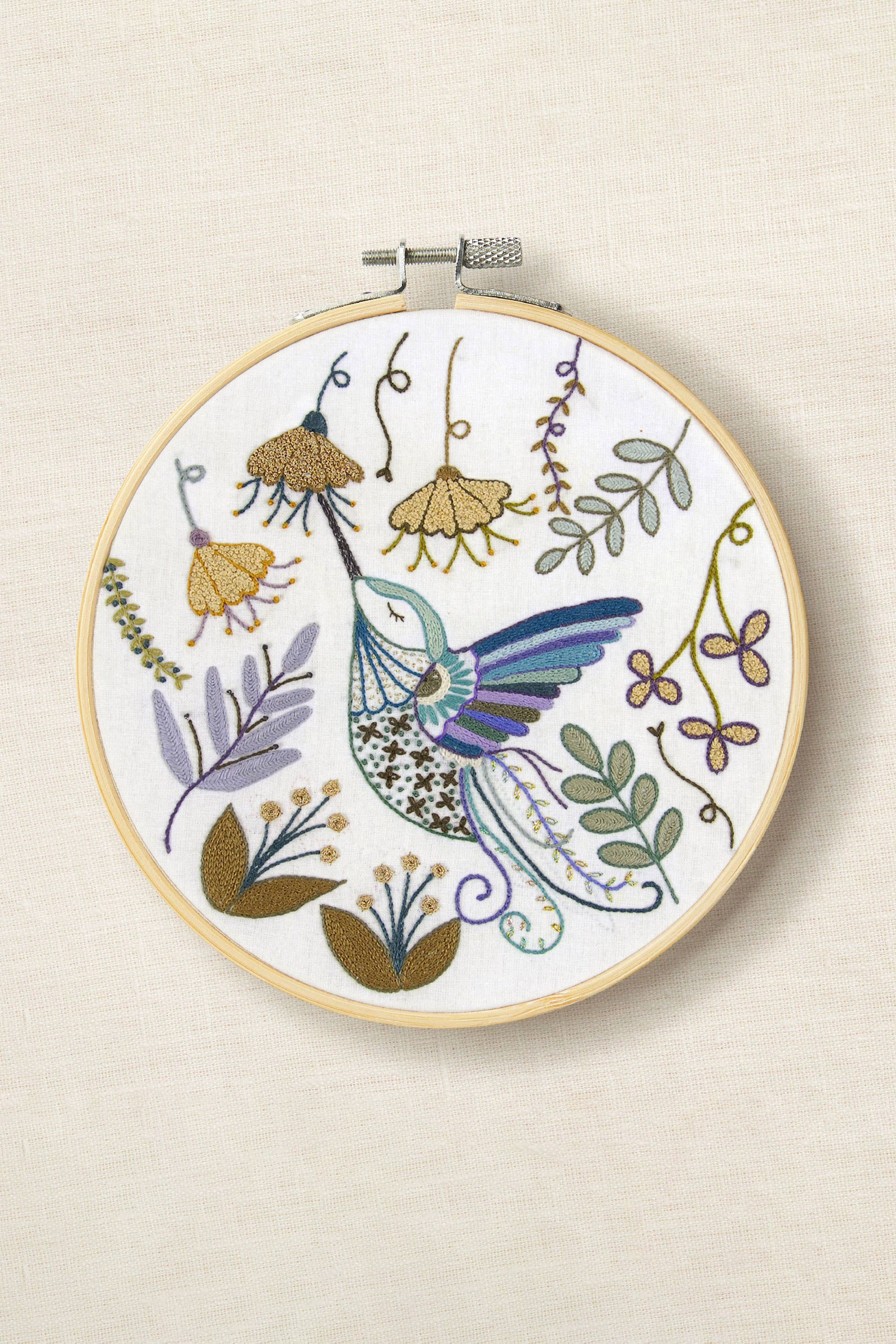 Hummingbird Embroidery Kit