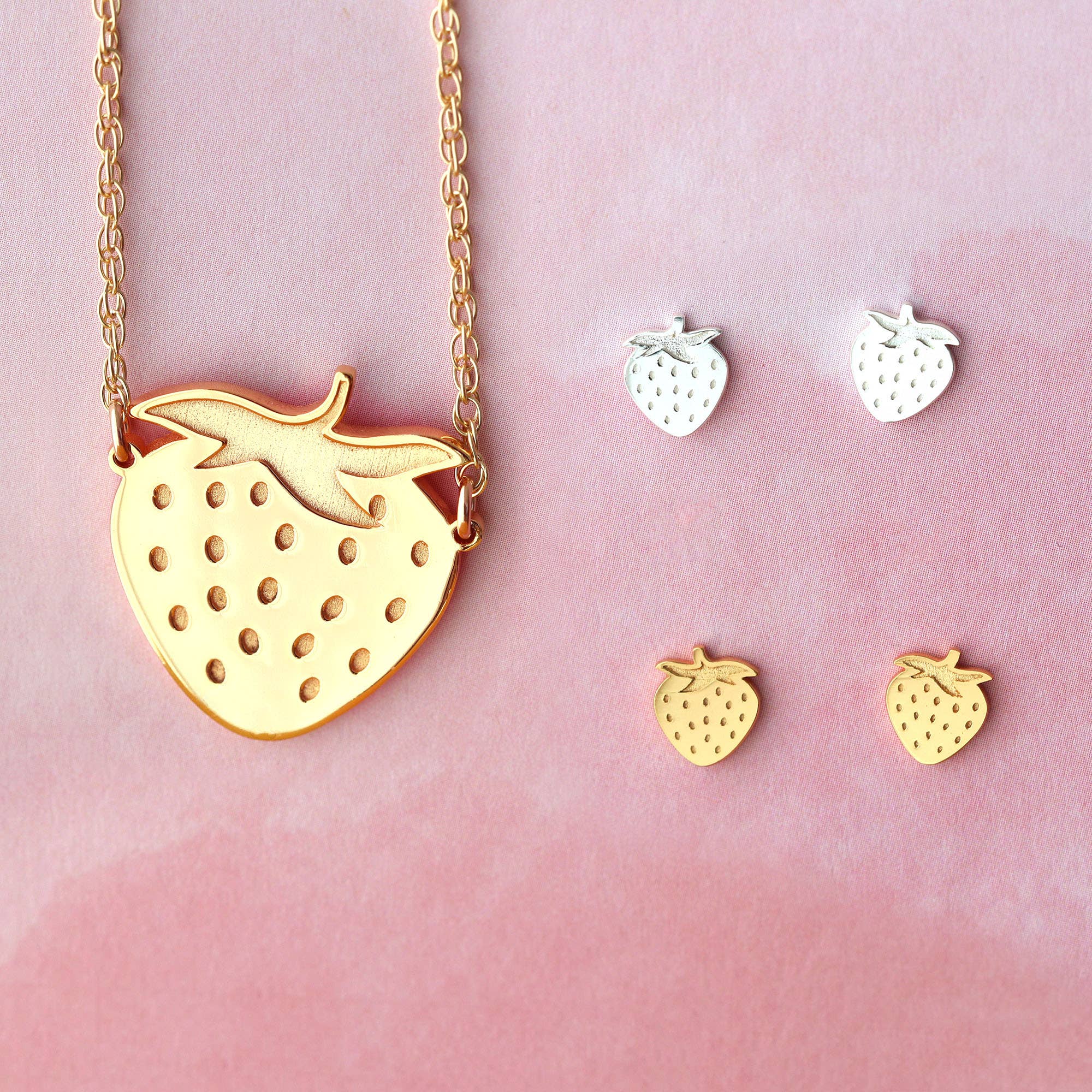 Strawberry Stud Earrings by Kris Nations