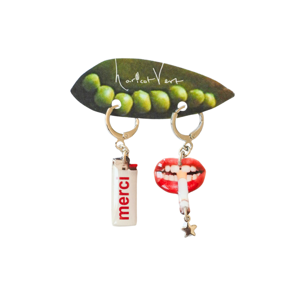 Haricot Vert Picto-charm™ - Light me up charm dangle set: Gold-Plated