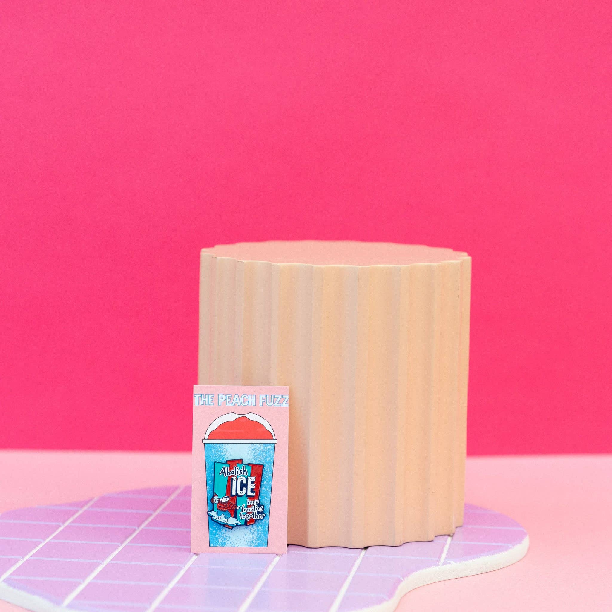 Abolish ICE Enamel Pin by The Peach Fuzz