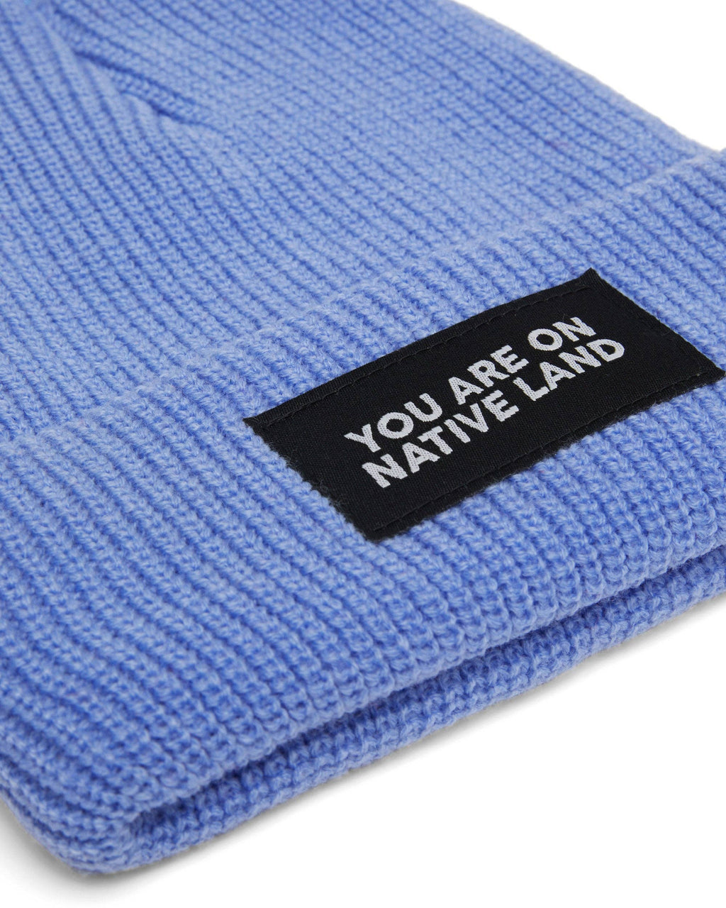 Blue You Are On Native Land beanie