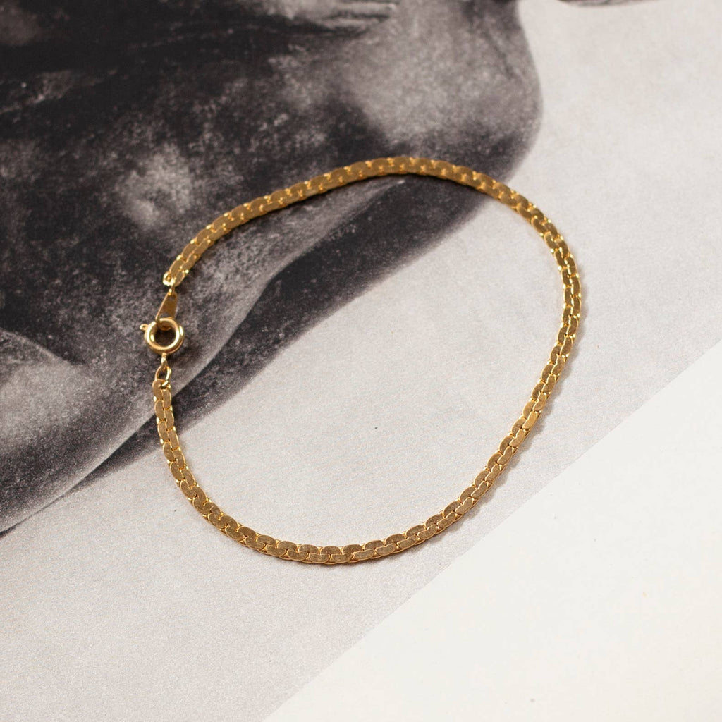 Vintage Gold Snake Chain Bracelet by Kindred Objects