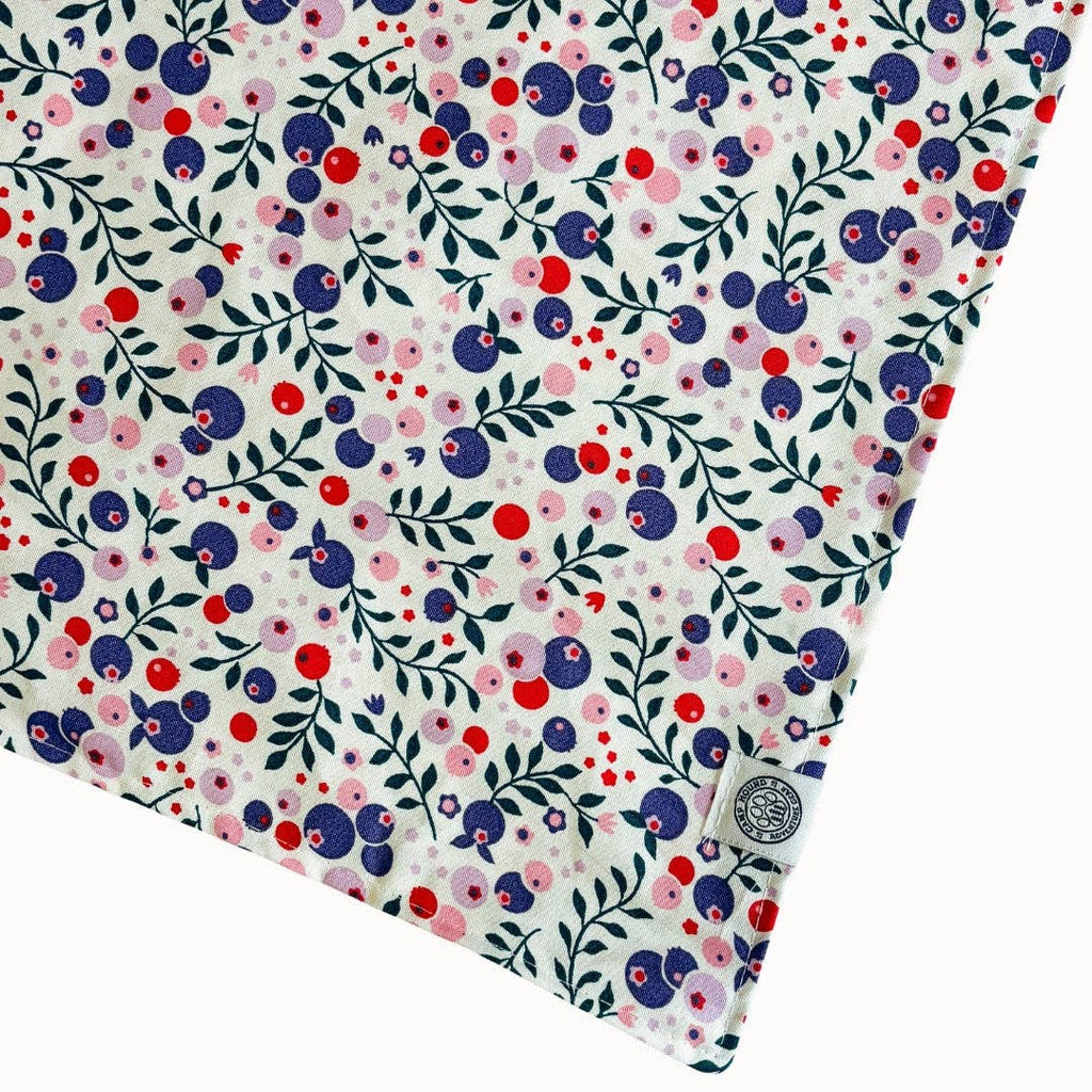 Spring Dog Bandana with Blueberries by Camp Hound / XL