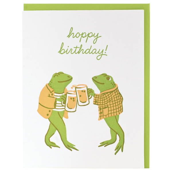 Smudge Ink - Dapper Frogs Birthday Card