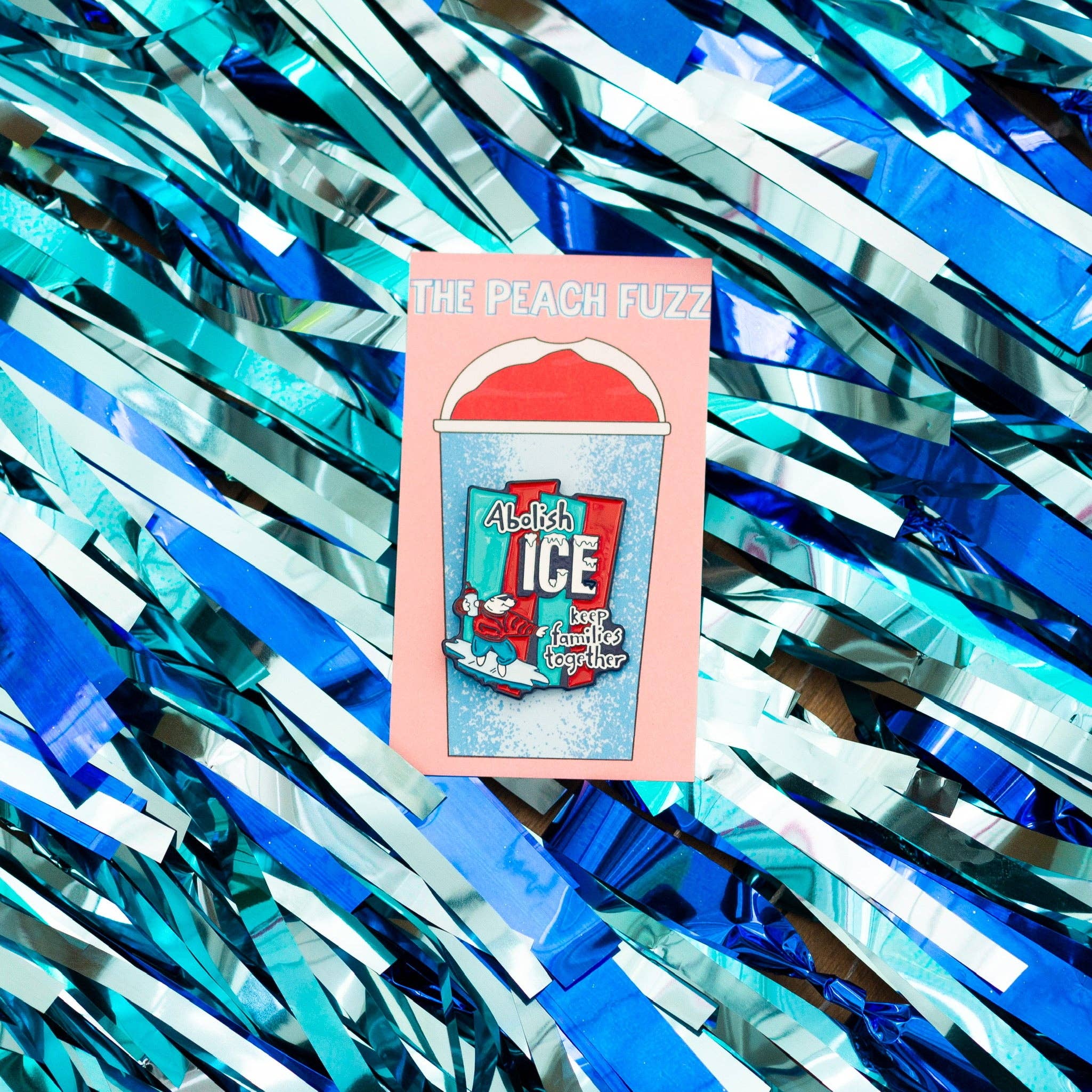 Abolish ICE Enamel Pin by The Peach Fuzz