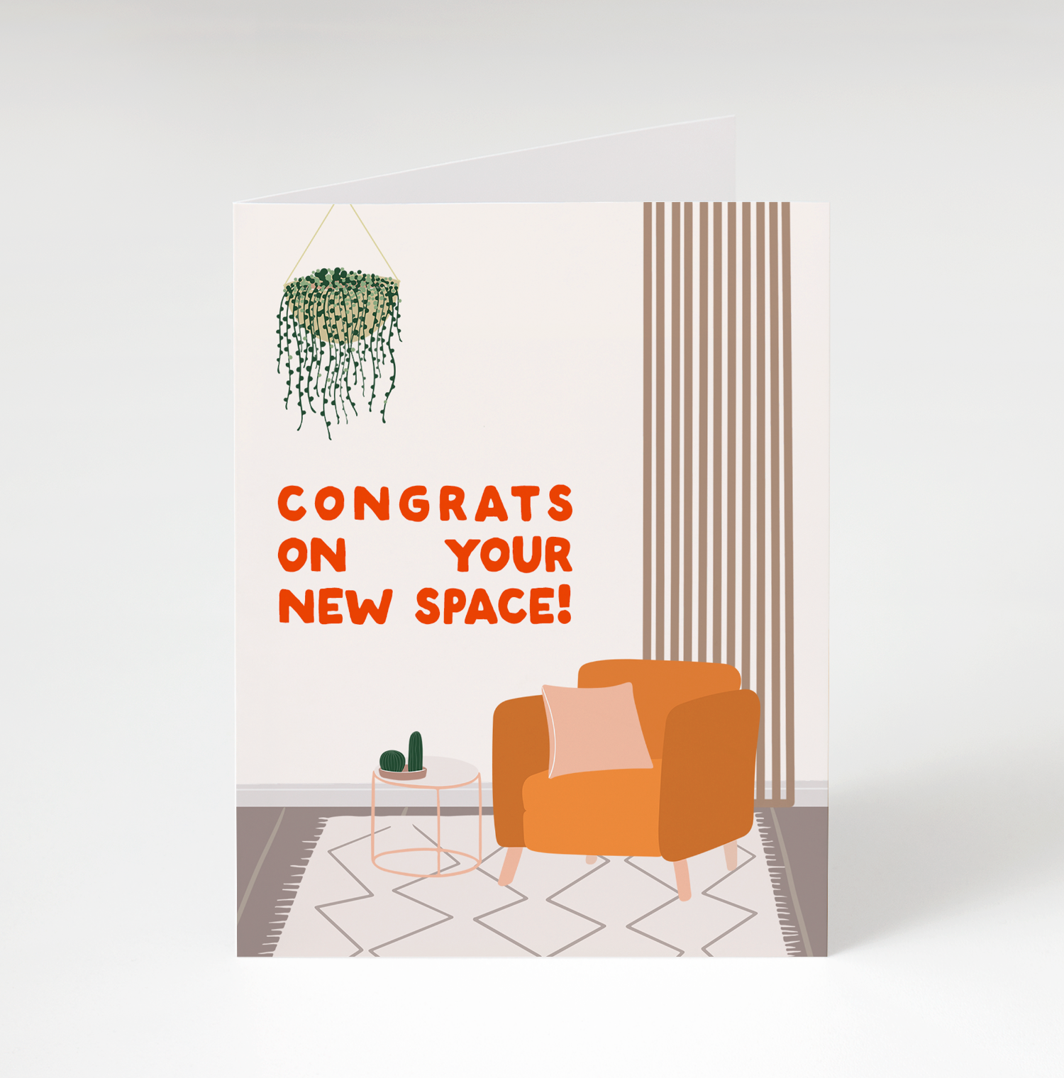 New Space Housewarming Greeting Card by Bon Femmes