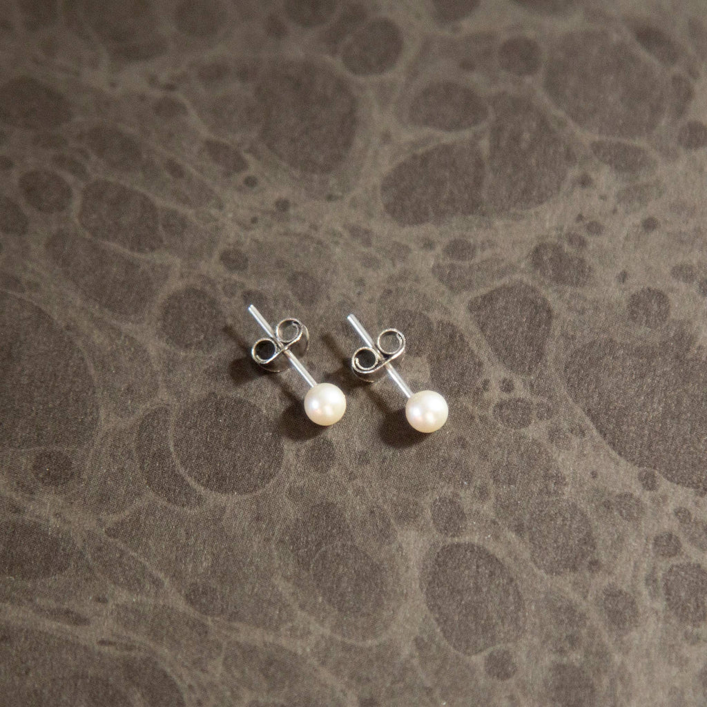 Vintage Pearl Stud Earrings by Kindred Objects