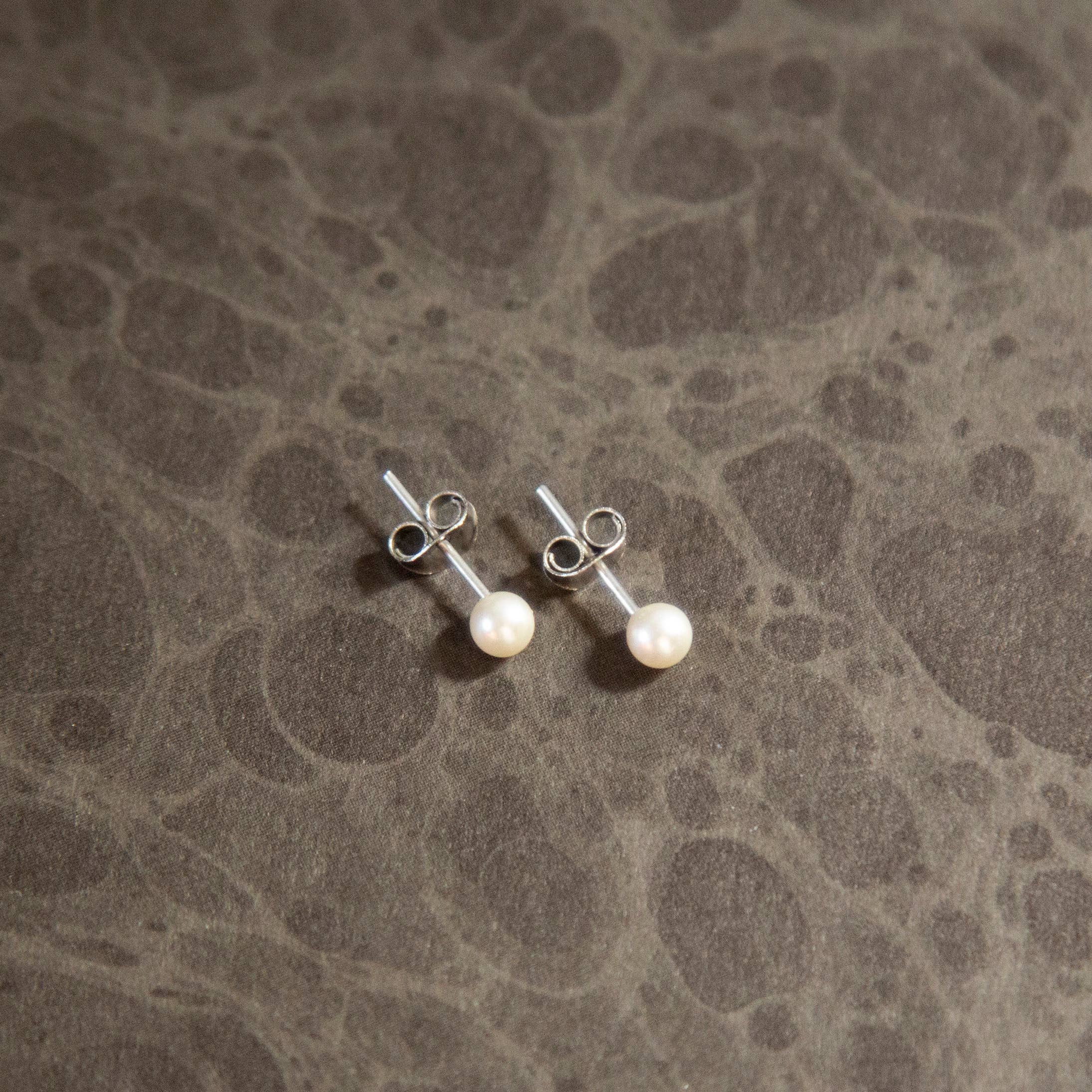 Vintage Pearl Stud Earrings by Kindred Objects