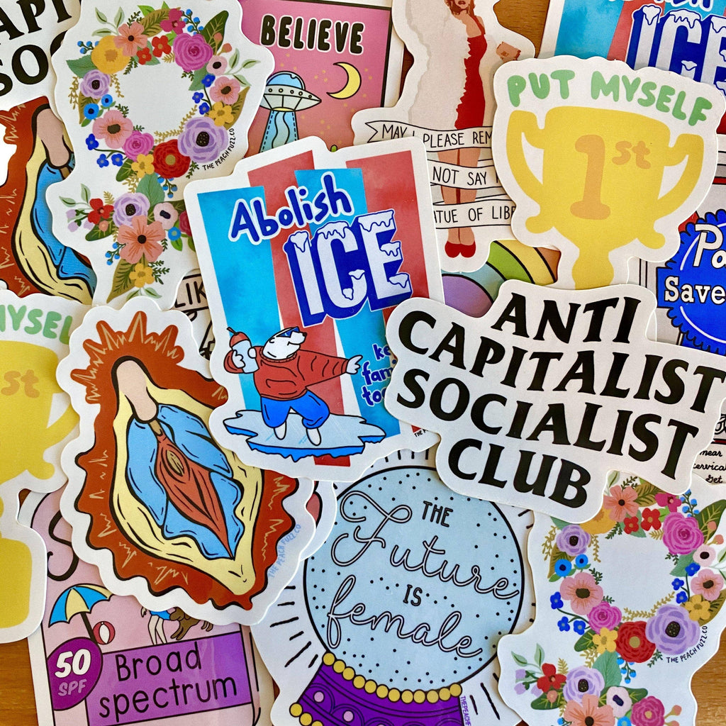 Abolish ICE Sticker by The Peach Fuzz