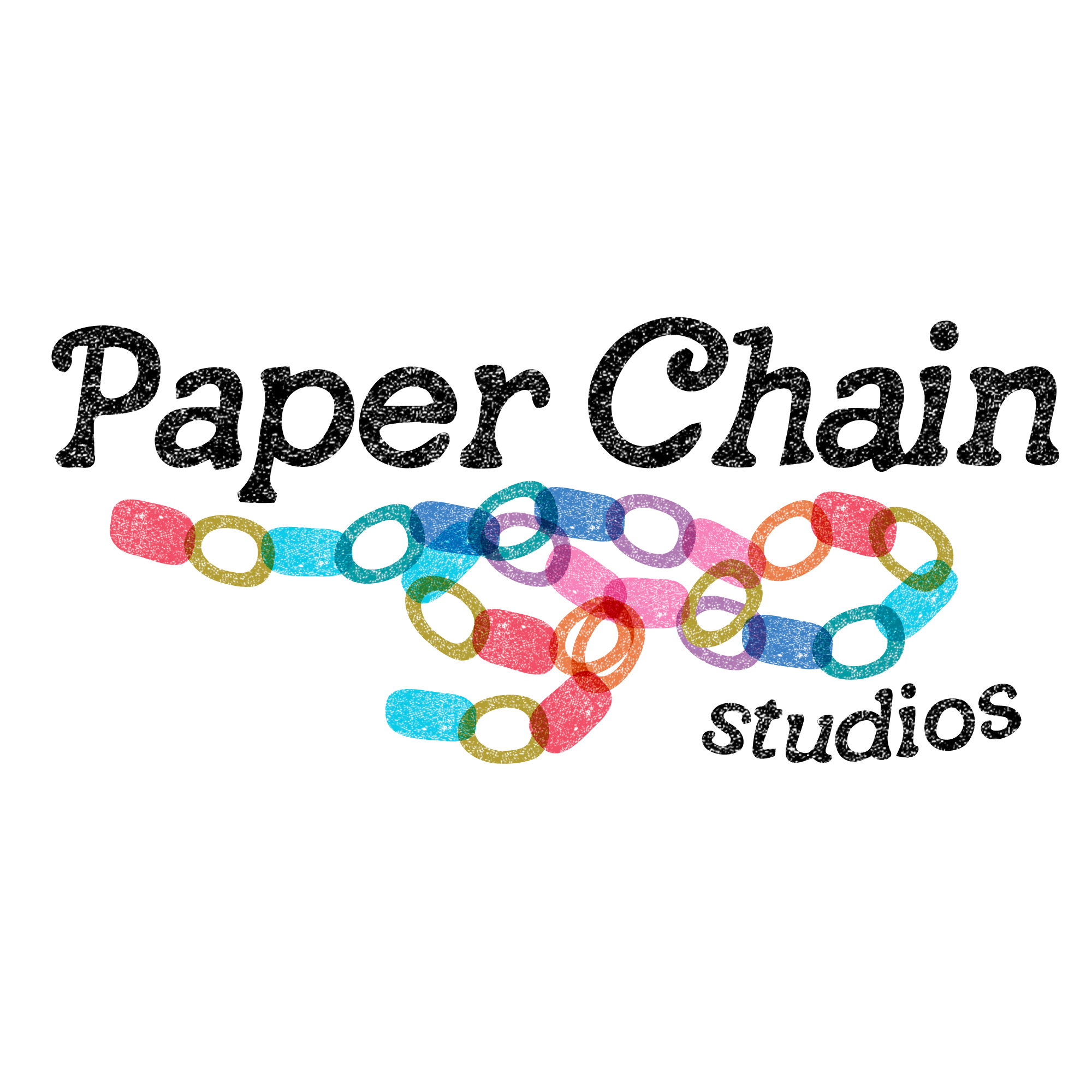 Colorful Thank You Greeting Card by Paper Chain Studios