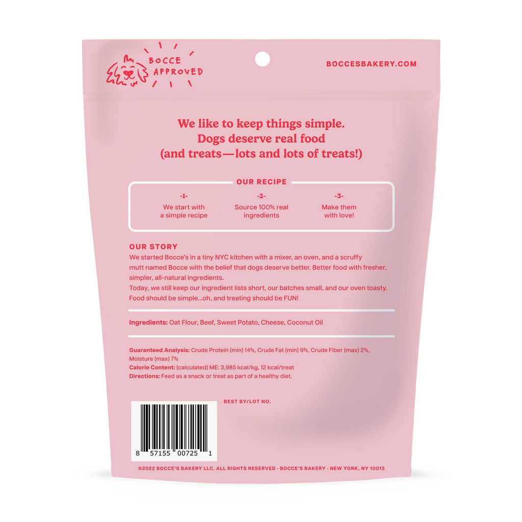 Bocce's Bakery Burgers & Fries Biscuit Dog Treats