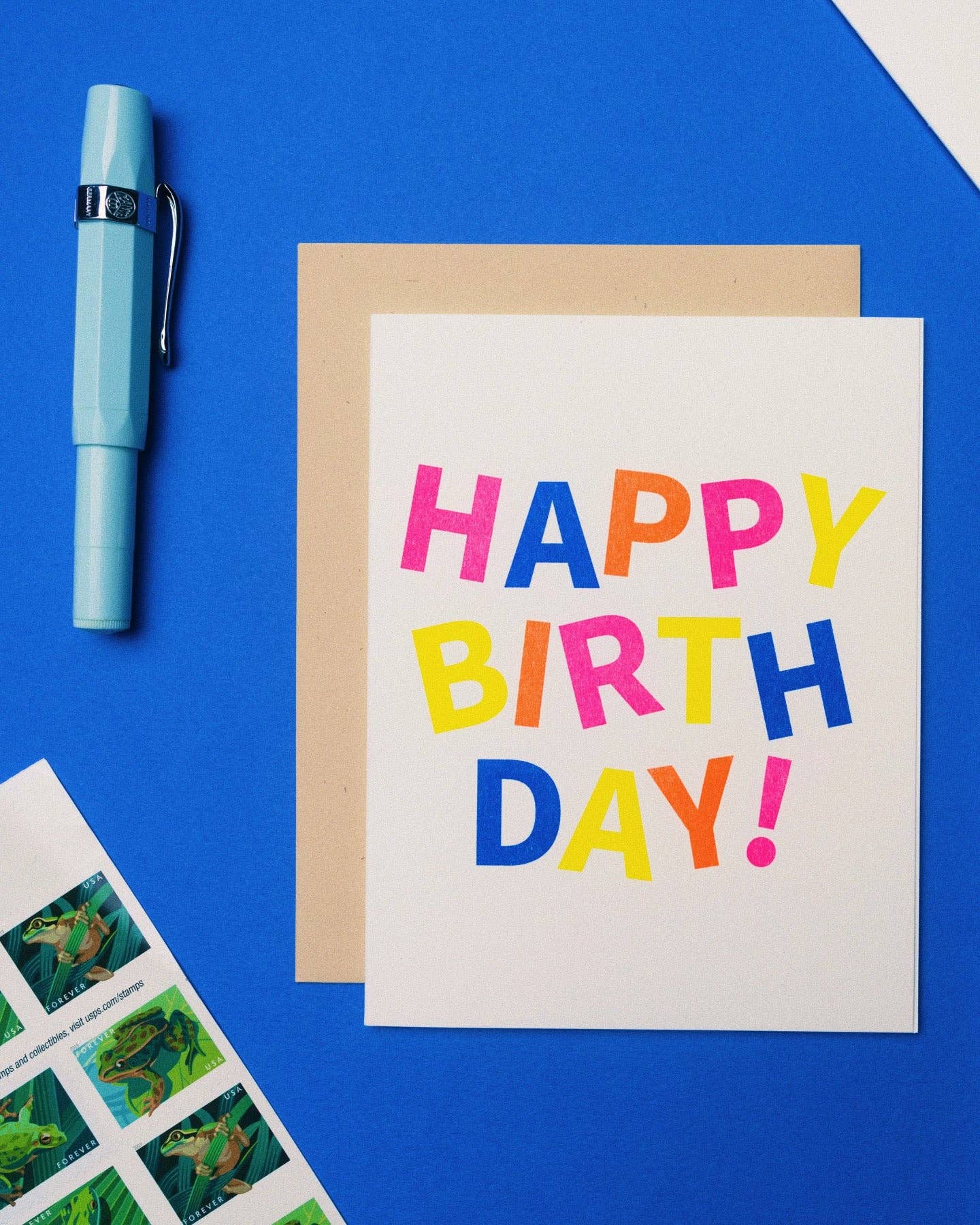 Colorful Happy Birthday Greeting Card by Studio Claudia