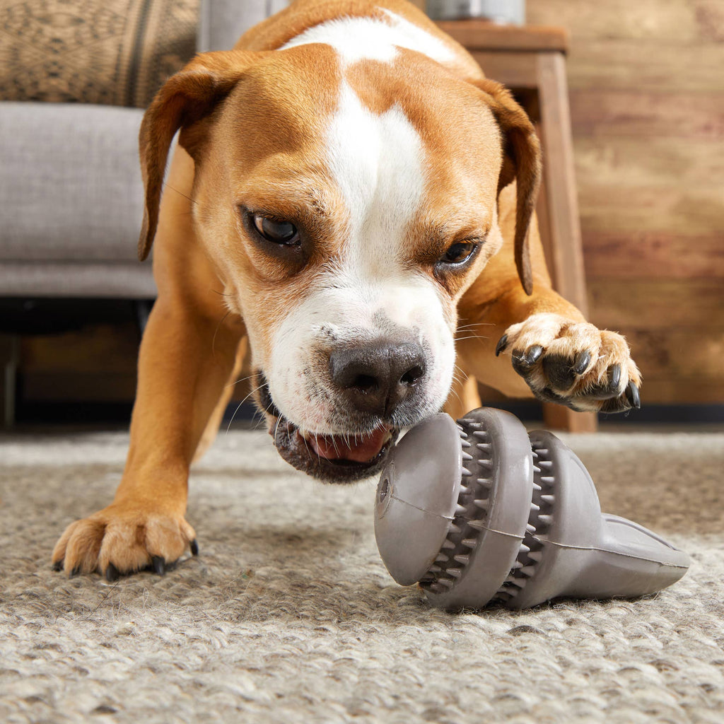 Super Chewer Grey Rabbit Dog Toy M-L