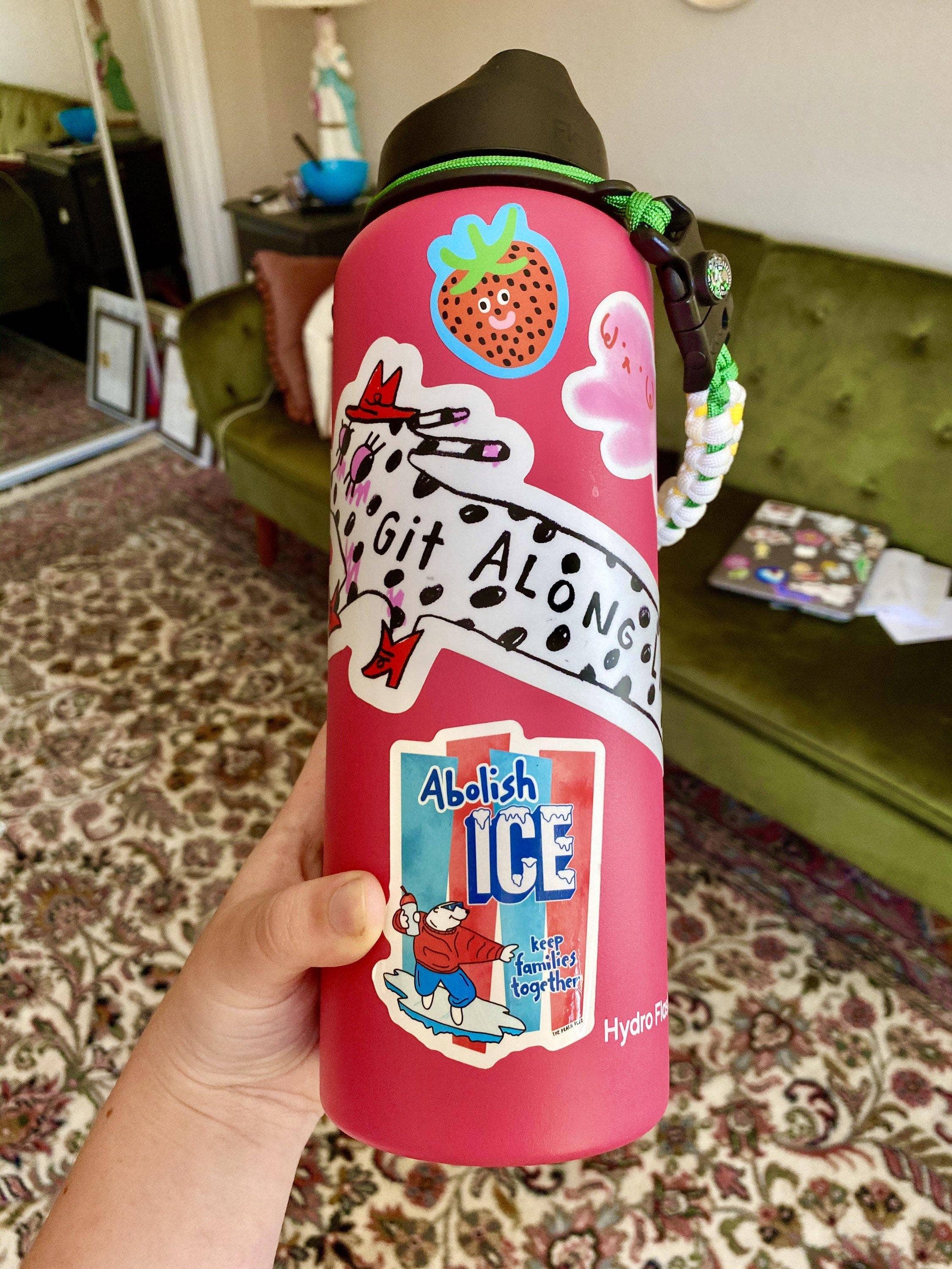 Abolish ICE Sticker by The Peach Fuzz
