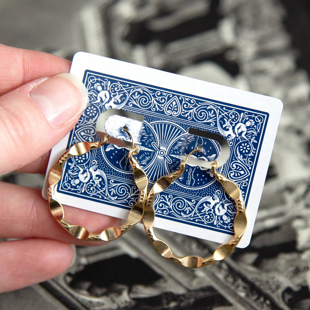 Mystery Pair! Vintage Gold Hoops by Kindred Objects