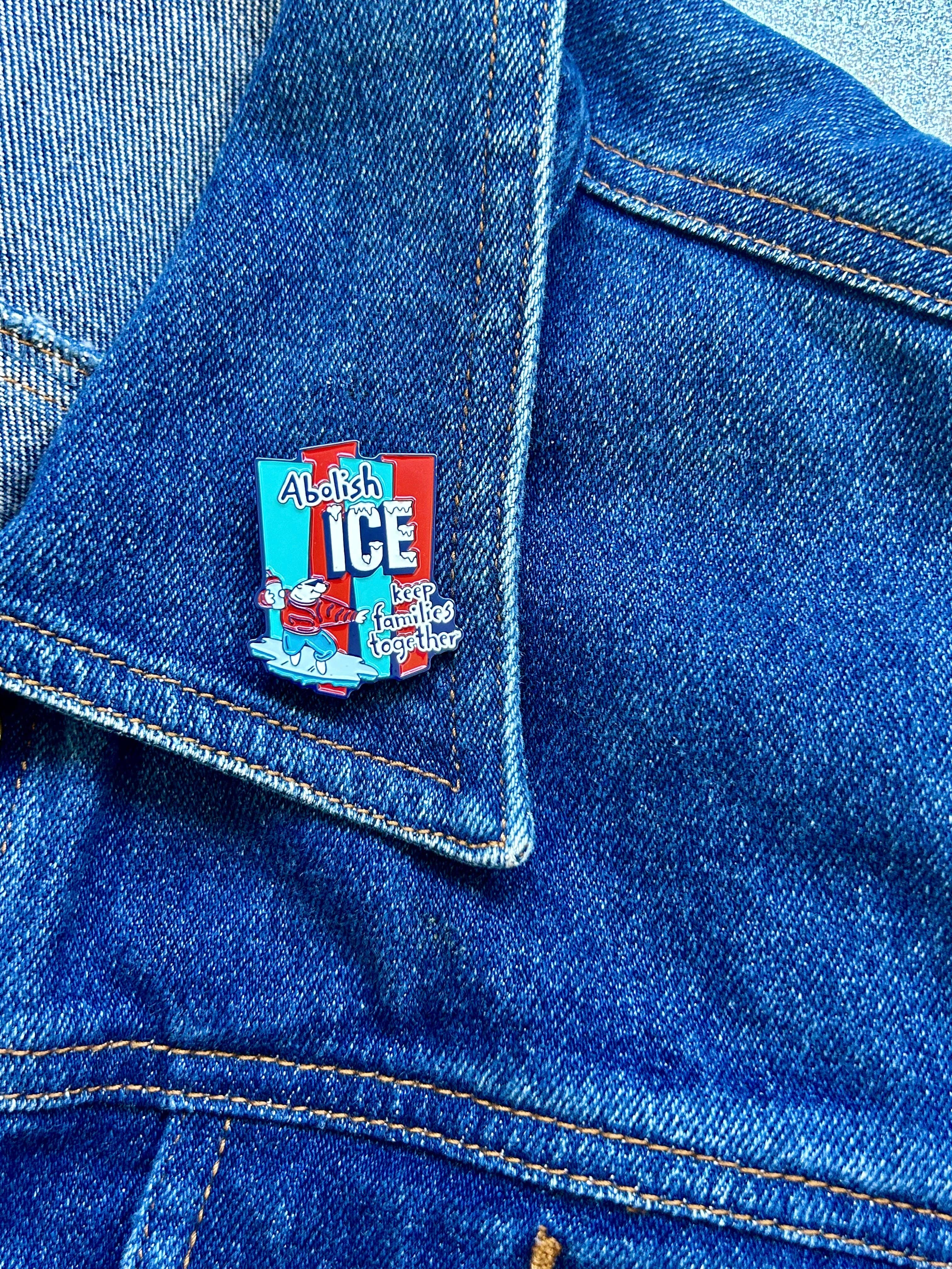 Abolish ICE Enamel Pin by The Peach Fuzz