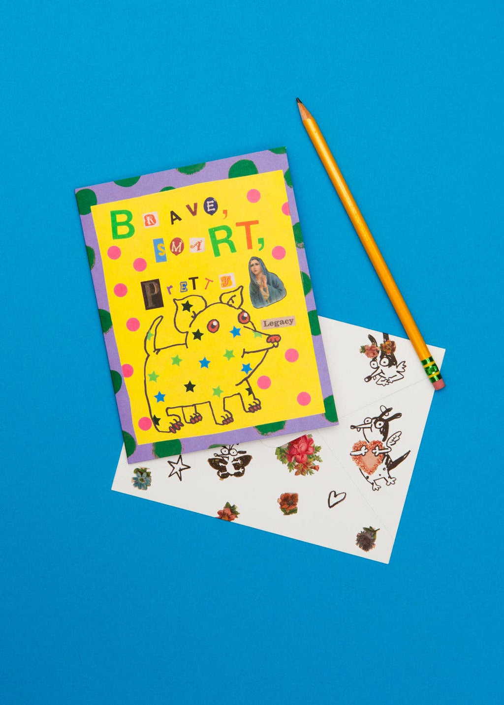 Brave Smart Pretty Greeting Card by Gentle Thrills