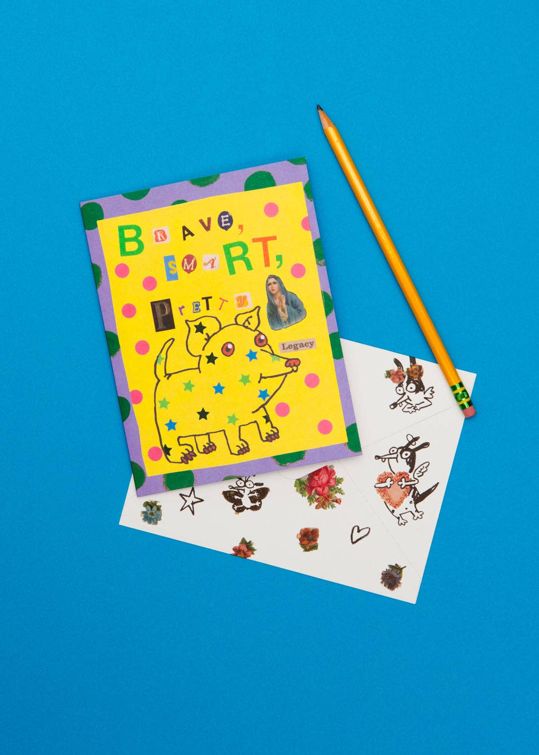 Brave Smart Pretty Greeting Card by Gentle Thrills