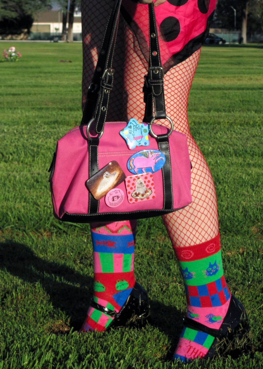 Chaos mode button bag by Gentle Thrills