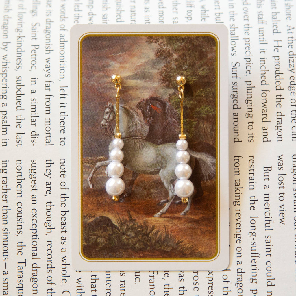Vintage Pearl Drop Earrings by Kindred Objects