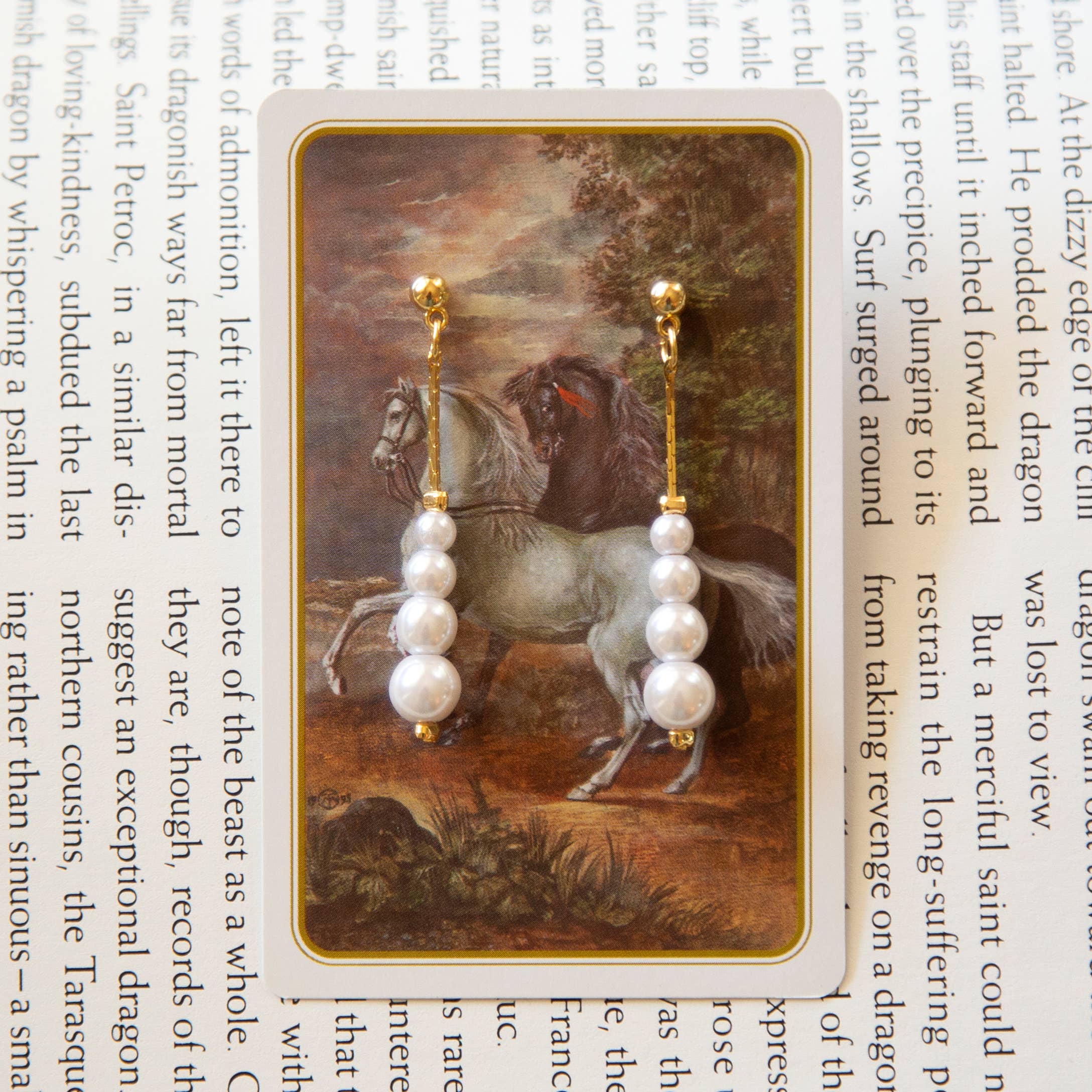Vintage Pearl Drop Earrings by Kindred Objects