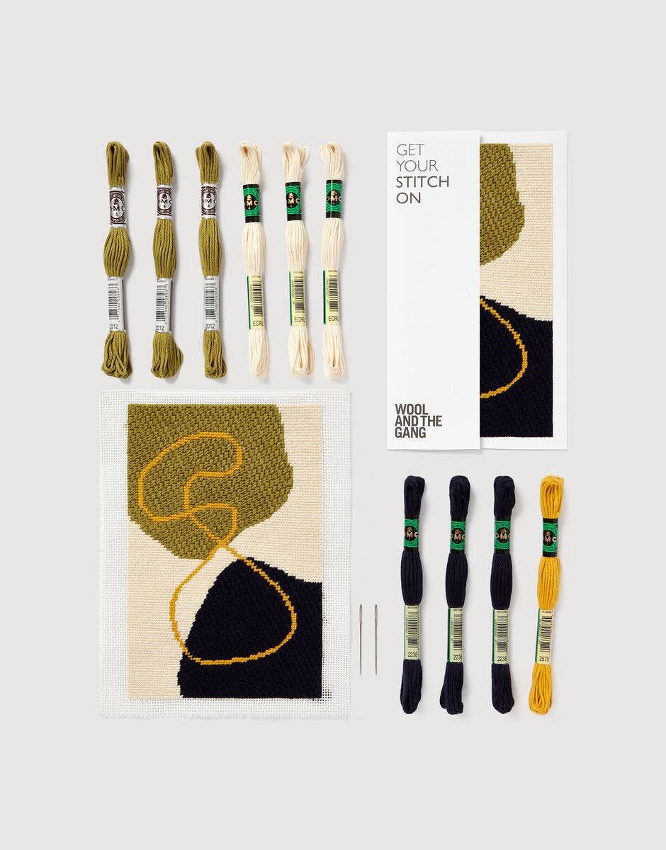 Beginner-Friendly Wool and the Gang Relax Needlepoint Kit by DMC