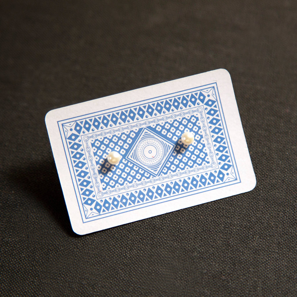 Vintage Pearl Stud Earrings by Kindred Objects