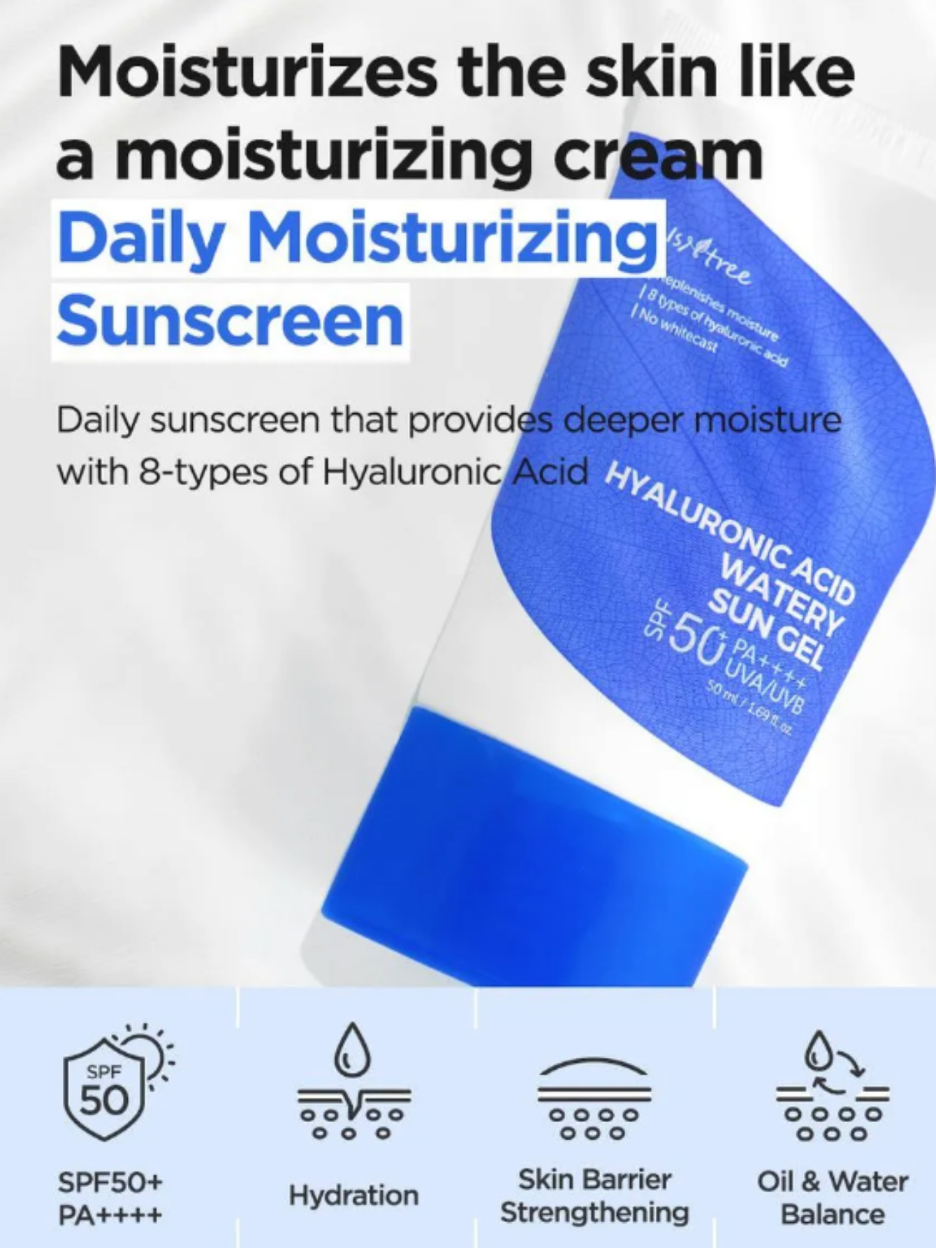 Mini Hyaluronic Acid Watery Sun Gel Suncreen by Isntree