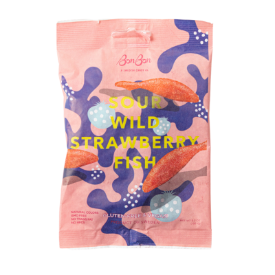 Sour Wild Strawberry Fish by BonBon NYC