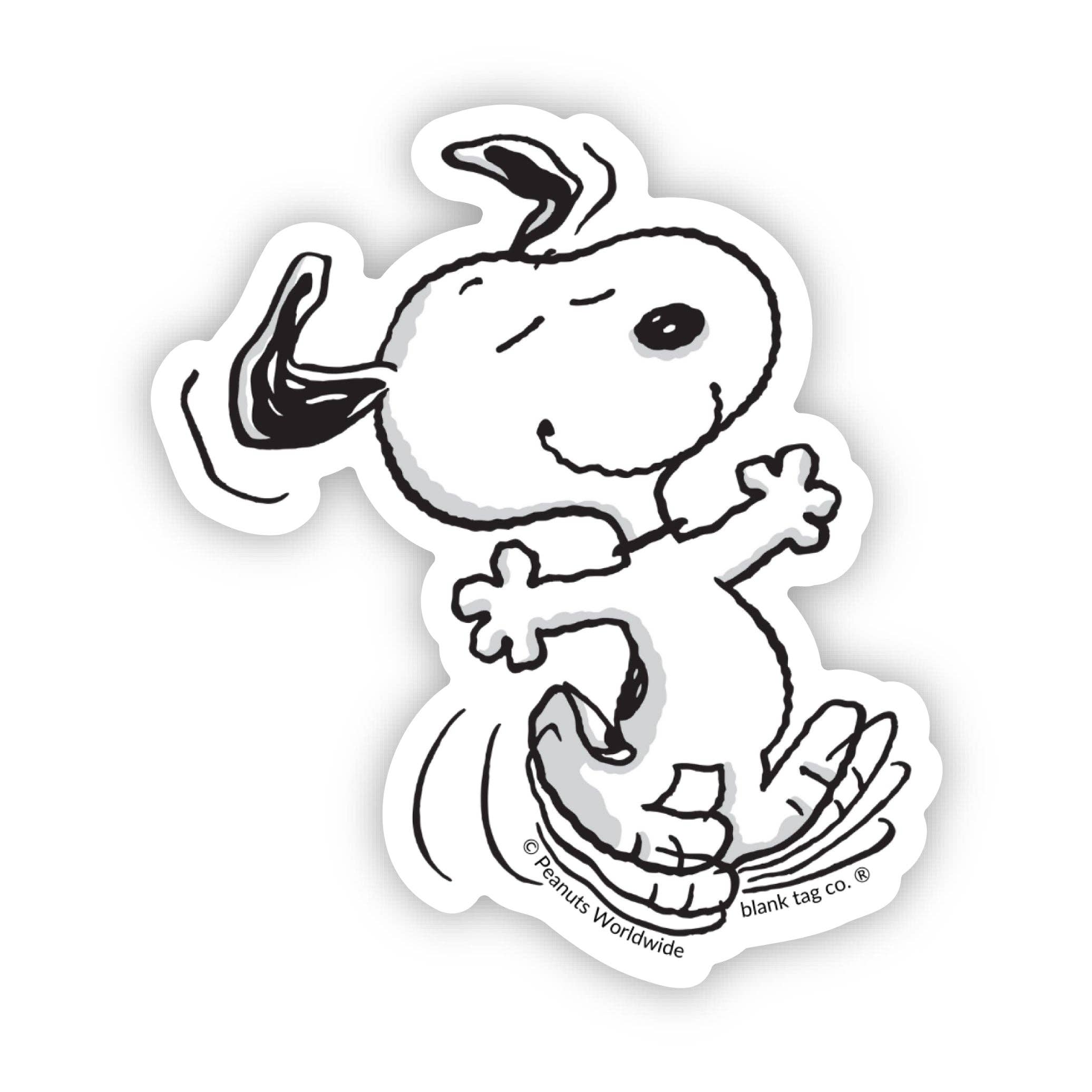 Peanuts® Dancing Snoopy Sticker