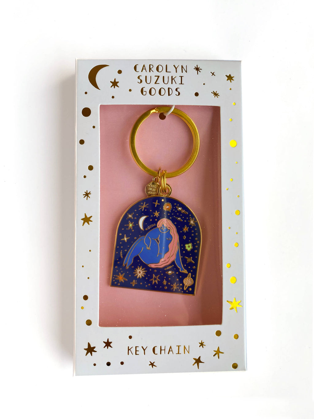 Cosmic Goddess Keychain by Carolyn Suzuki