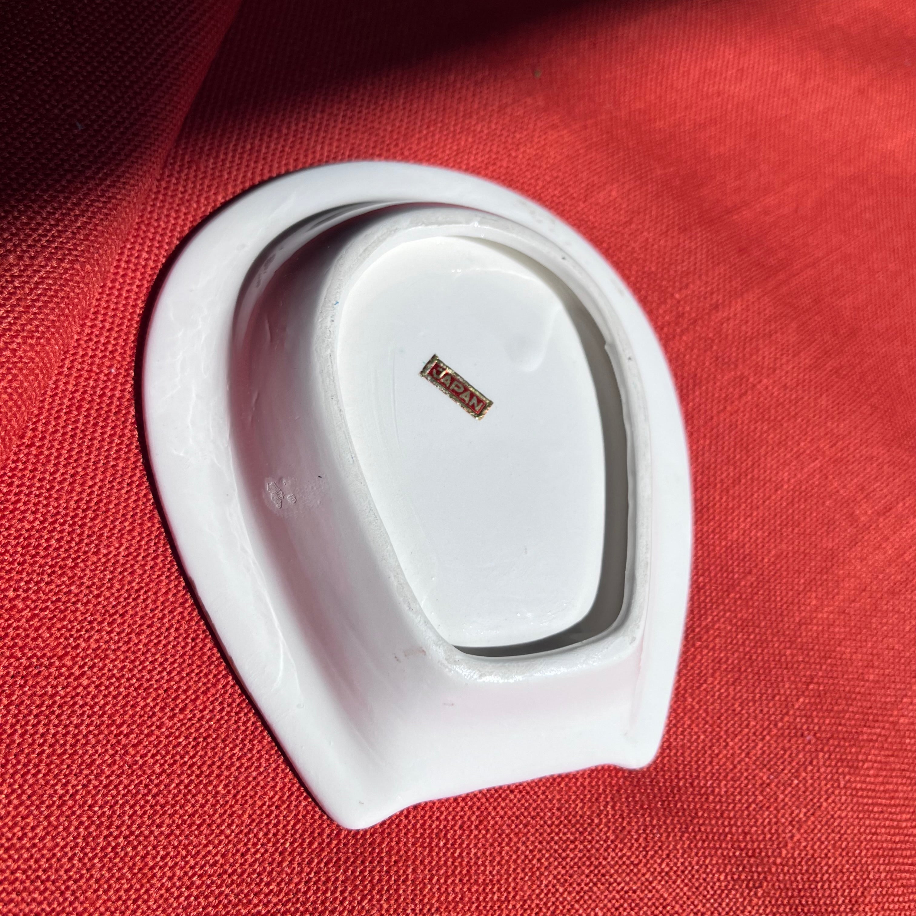 Vintage Tanforan Race Track Horseshoe Ashtray, Trinket Dish
