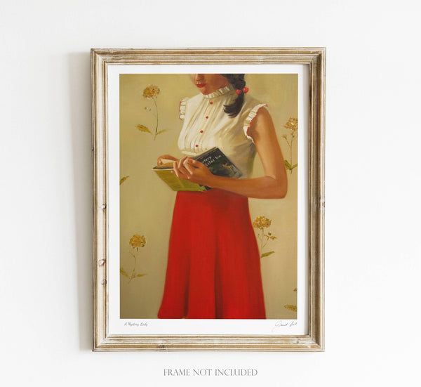 A Mystery Lady : Art Print by Janet Hill Studio - Ruby's Old & New
