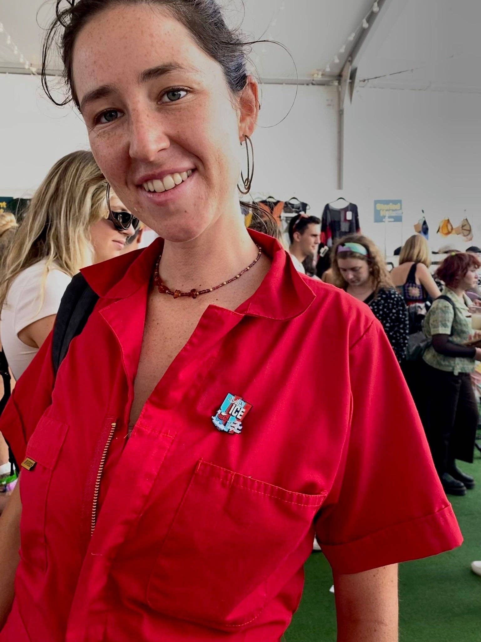 Abolish ICE Enamel Pin by The Peach Fuzz