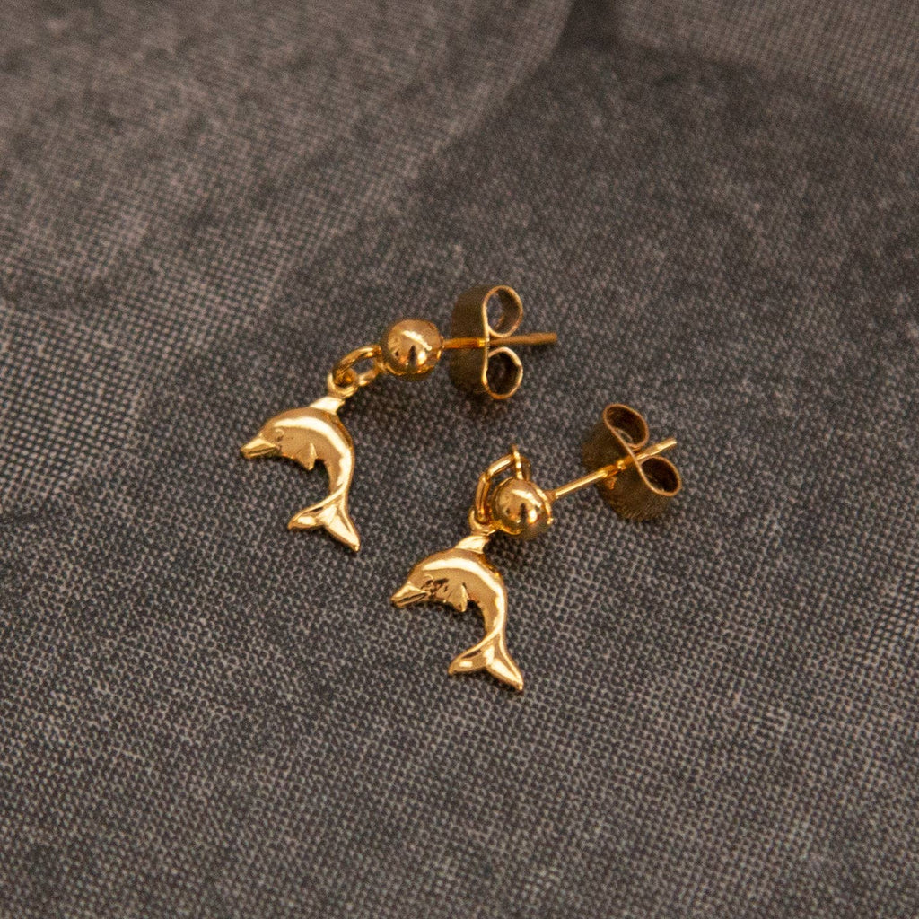 Mystery Pair! Vintage Gold Stud Earrings by Kindred Objects
