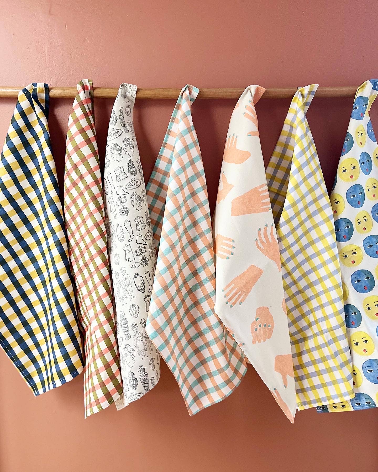 Hand Sewn Linen-Cotton Tea Towel by Isatopia