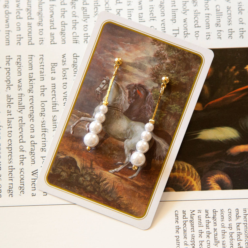 Vintage Pearl Drop Earrings by Kindred Objects