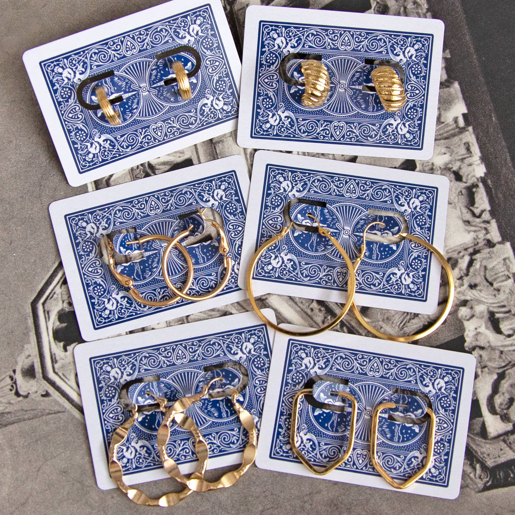 Mystery Pair! Vintage Gold Hoops by Kindred Objects