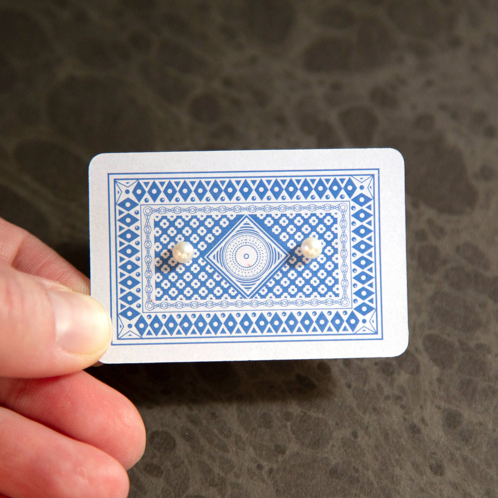 Vintage Pearl Stud Earrings by Kindred Objects