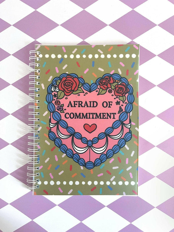 Afraid of Commitment Reusable Sticker Book.