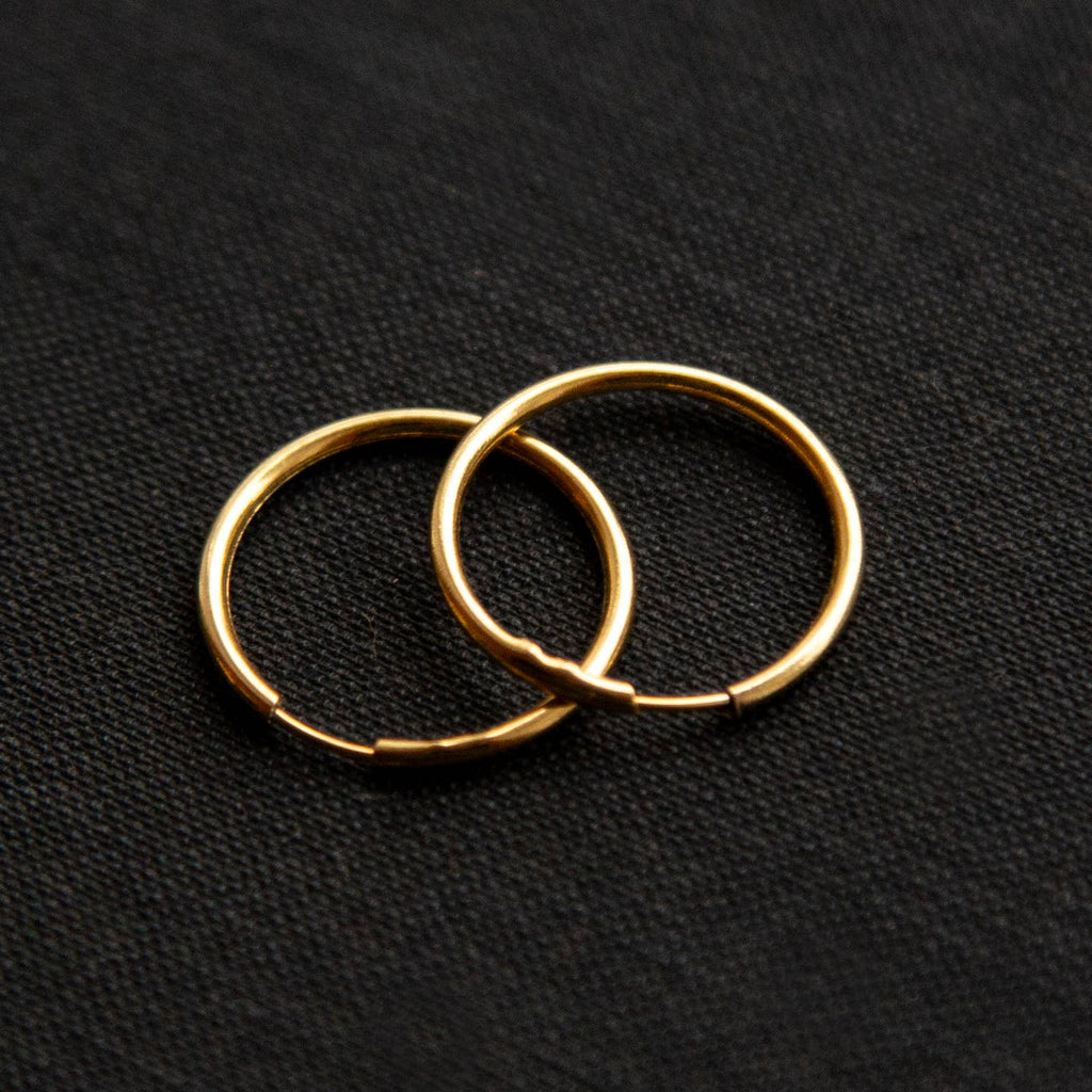 Vintage Endless Hoops: Gold Plated by Kindred Objects