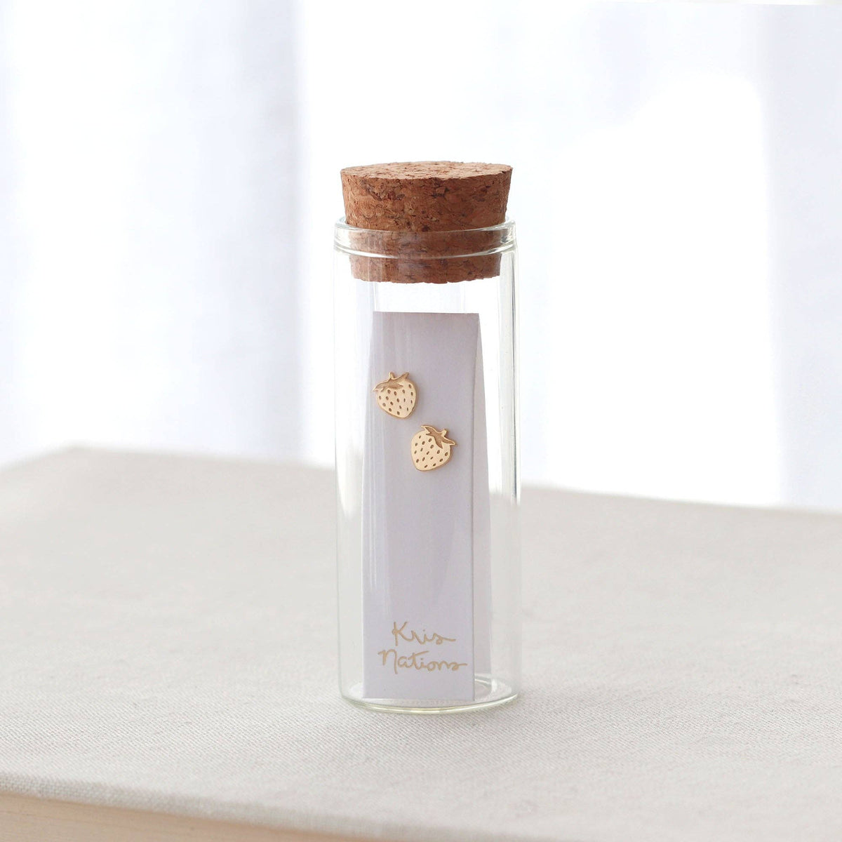 Strawberry Stud Earrings by Kris Nations